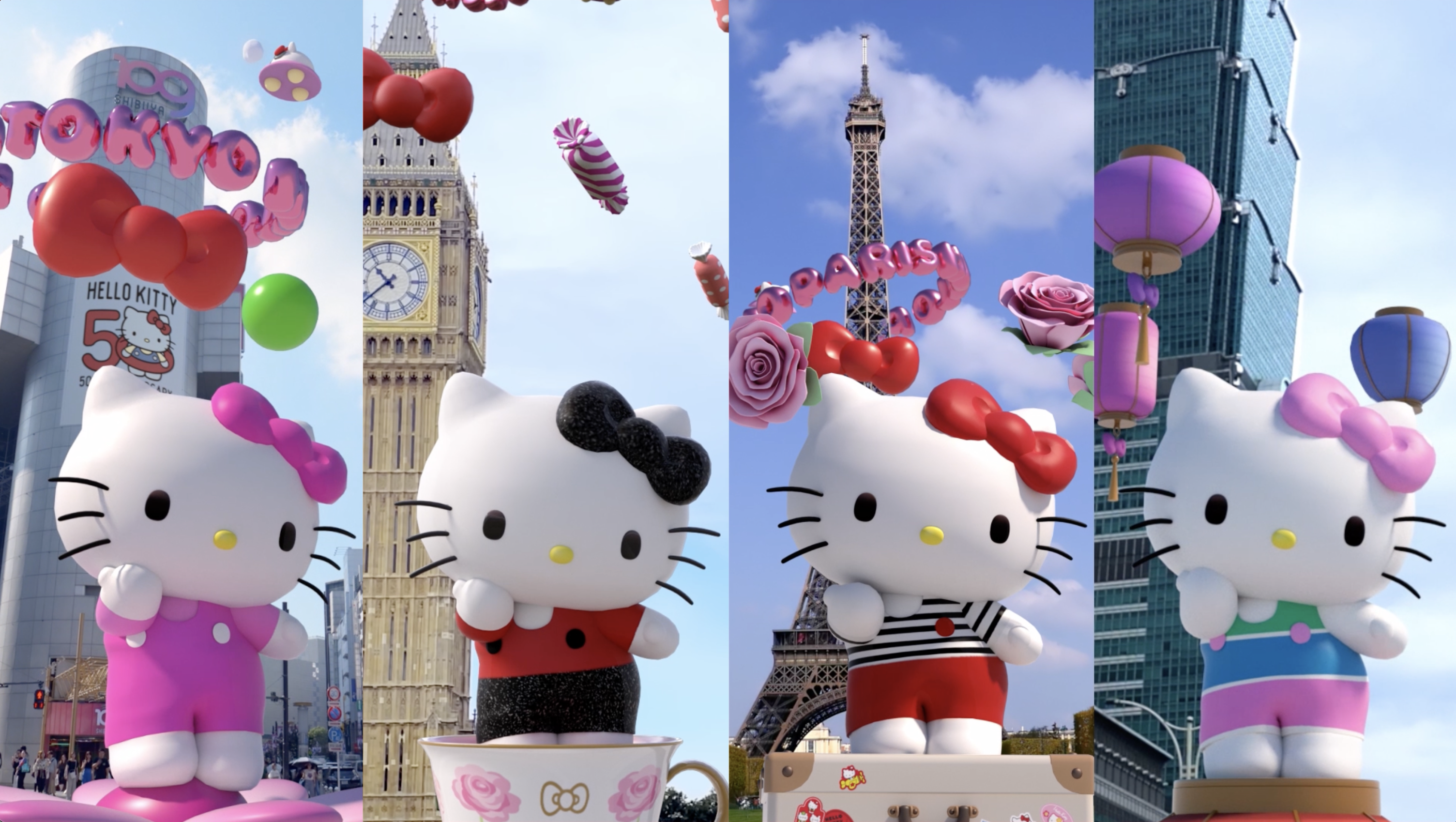 ハローキティ50周年イヤーがついにスタート！ 全国100店舗にキティが