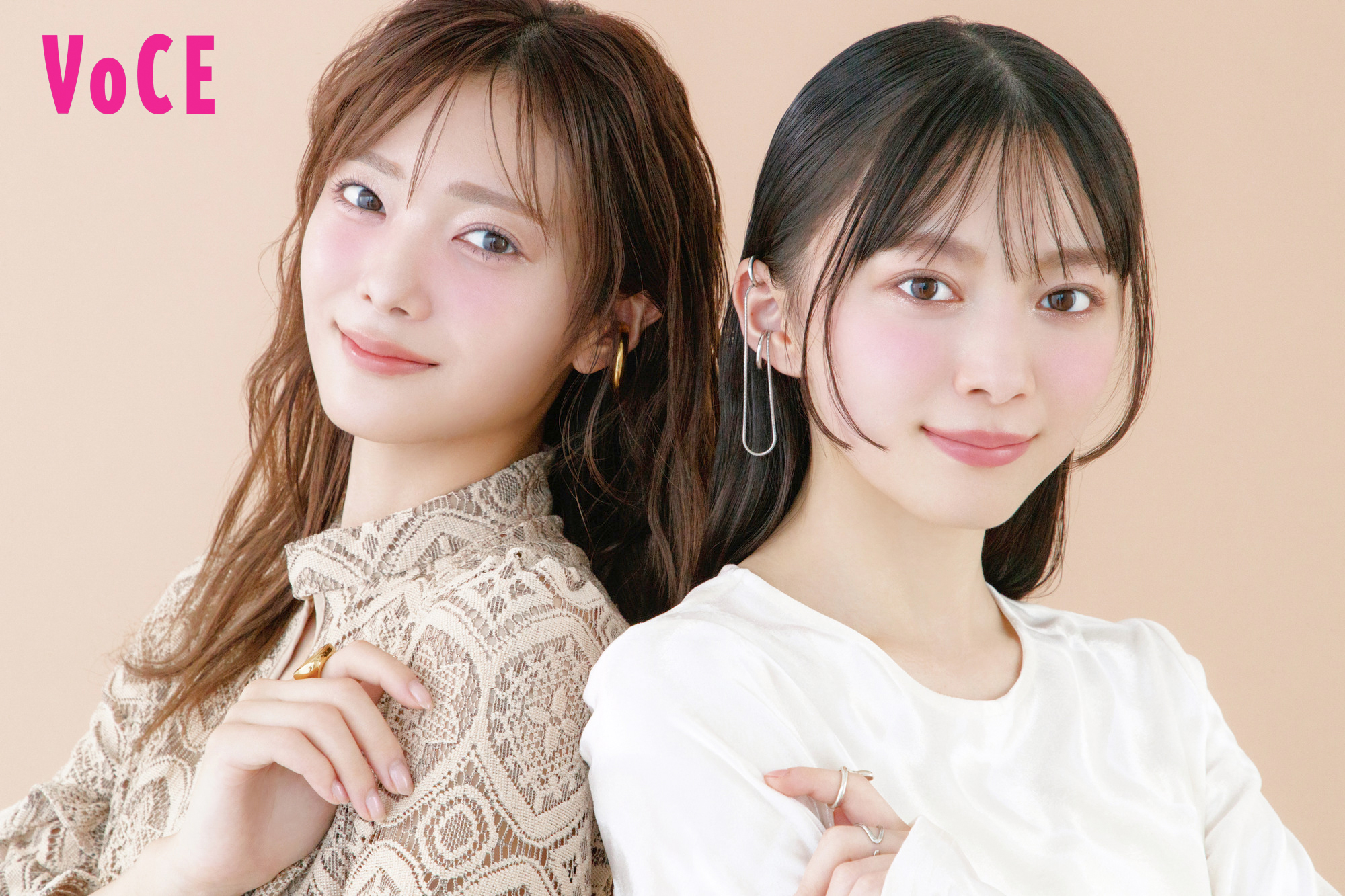 田村保乃＆森田ひかる(櫻坂46)登場！ 1/22発売『VOCE』3月号 【息が